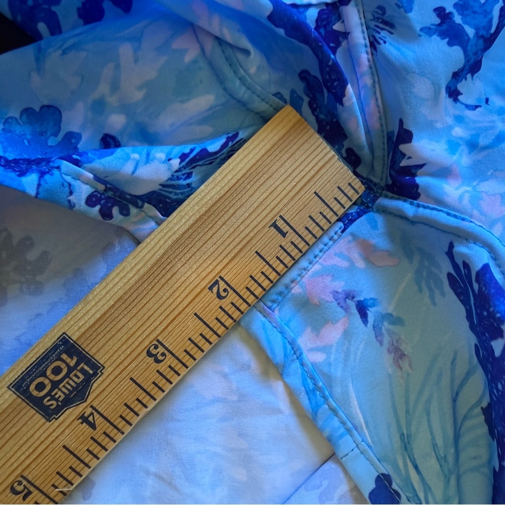 Scales Boardshorts Womens Size  XL Extra Large Shorts Coral Tropics Blue - Picture 9 of 9